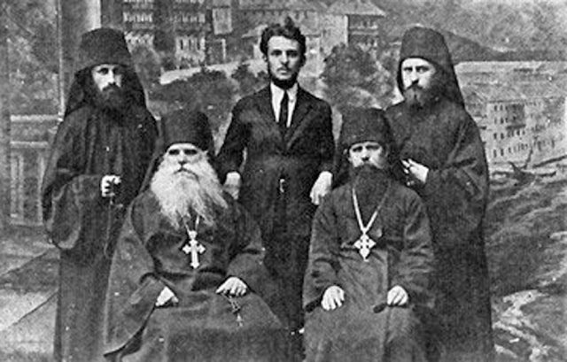 Mont Athos, 1926, monastère St Pantéléïmon.